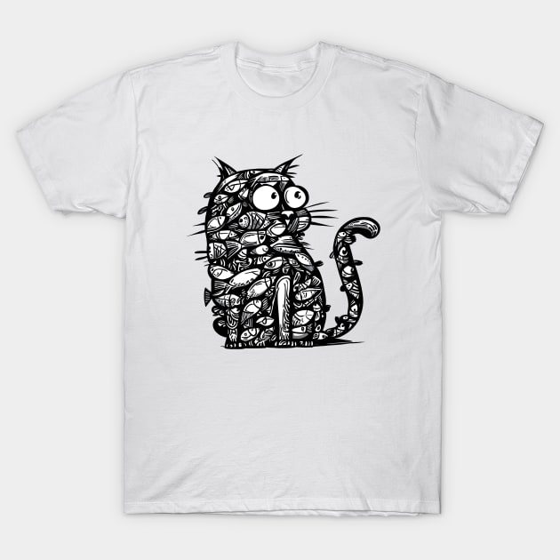 Funny Cat for kids T-Shirt by Calisi